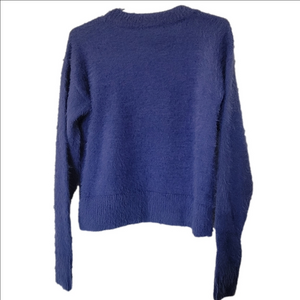 Sanctuary Oversize fuzy blue long sleeve , crew neck sweater, very soft